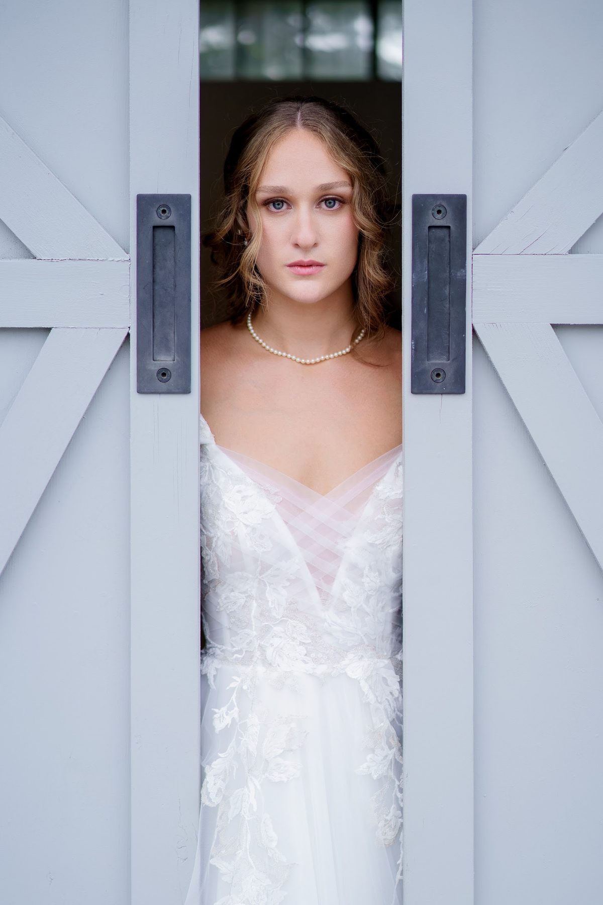 Bride portrait in a doorway